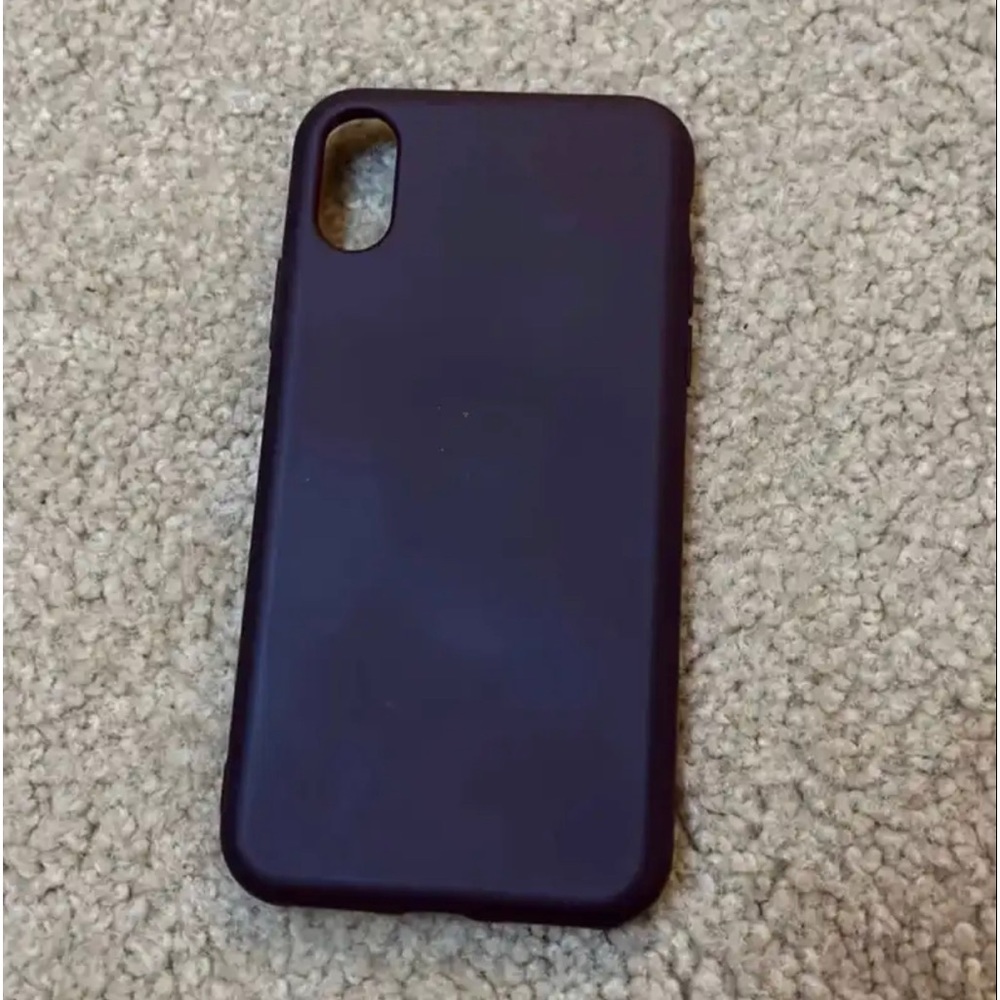 iphone XS case - dark burgundy